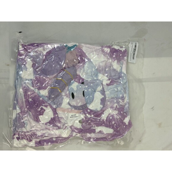 Doctor Unicorn Soft Unicorn Purple No Hooded Bathrobe Sleepwear 4T-5T - Picture 4 of 5